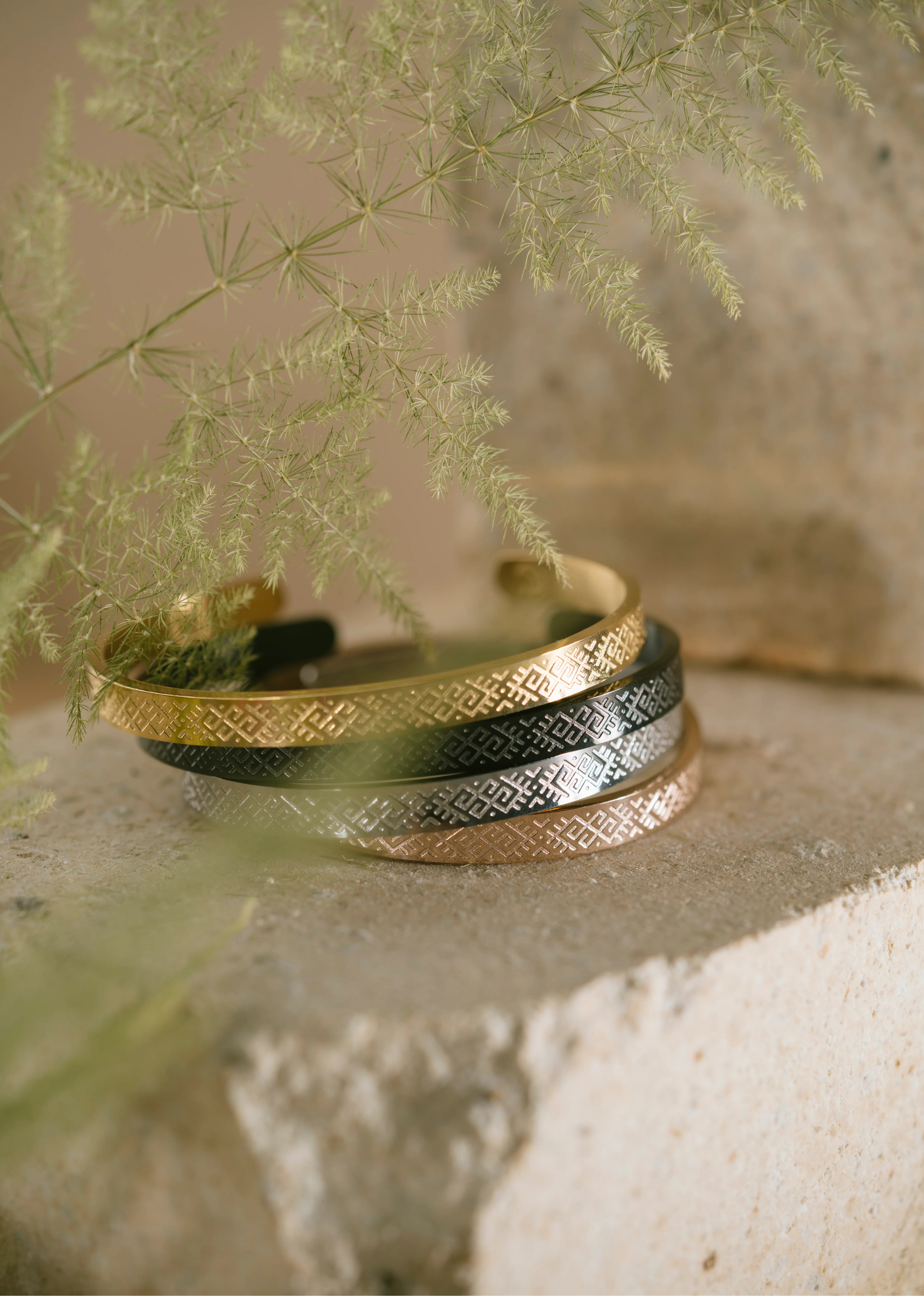 Titāna rokassprādze "Zalkša josta"